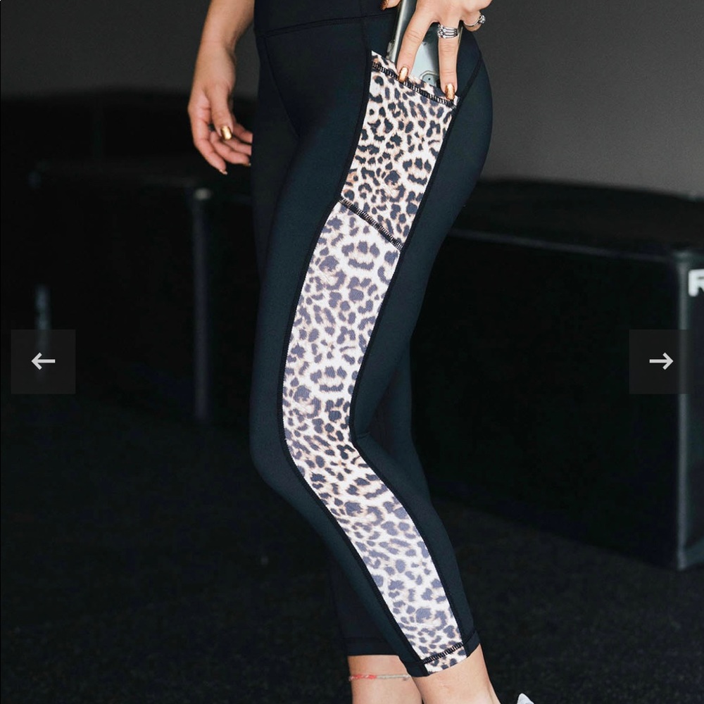 Ziya leopard Capri leggings. New!